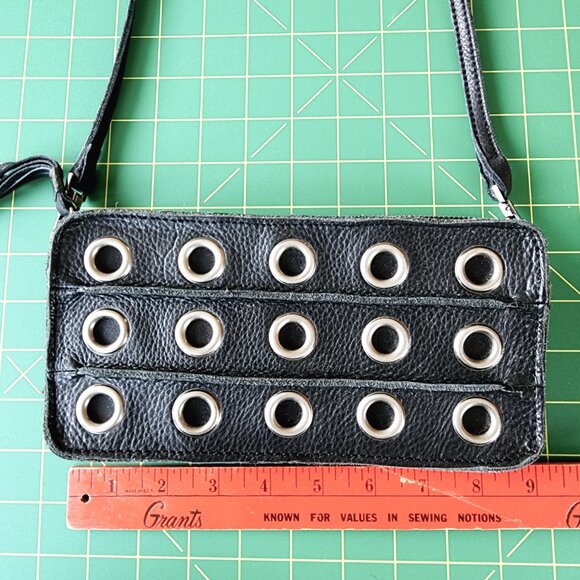 Kelsi Dagger Black Leather Crossbody Bag - Picture 9 of 11